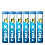 Vitamin C + Zinc - 6x 20 Brausetabletten - Lemon Flavouring