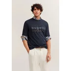 Klassisches T-Shirt aus hochwertiger Baumwolle mit Rundhalsausschnitt in marine