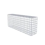 Gabione 100 cm x 40 cm x 20 cm (L x H x T), Maschenweite 5 x 5 cm, Spiralring