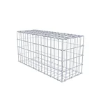 Gabione 80 cm x 40 cm x 30 cm (L x H x T), Maschenweite 5 x 10 cm, Spiralring