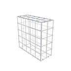 Gabione 50 cm x 50 cm x 20 cm (L x H x T), Maschenweite 10 x 10 cm, Spiralring