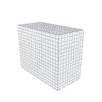 Gabione 100 cm x 80 cm x 50 cm (L x H x T), Maschenweite 5 x 5 cm, Spiralring