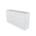 Gabione 200 cm x 100 cm x 40 cm (L x H x T), Maschenweite 5 x 5 cm, Spiralring