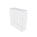 Gabione 100 cm x 100 cm x 30 cm (L x H x T), Maschenweite 10 x 10 cm, Spiralring