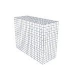 Gabione 100 cm x 80 cm x 40 cm (L x H x T), Maschenweite 5 x 5 cm, Spiralring