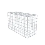 Gabione 100 cm x 60 cm x 40 cm (L x H x T), Maschenweite 10 x 10 cm, Spiralring