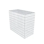 Gabione 100 cm x 90 cm x 50 cm (L x H x T), Maschenweite 5 x 10 cm, Spiralring