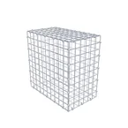 Gabione 50 cm x 50 cm x 30 cm (L x H x T), Maschenweite 5 x 5 cm, Spiralring