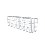 Gabione 100 cm x 30 cm x 20 cm (L x H x T), Maschenweite 10 x 10 cm, Spiralring