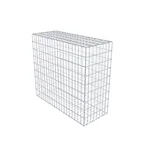 Gabione 100 cm x 90 cm x 40 cm (L x H x T), Maschenweite 5 x 10 cm, Spiralring