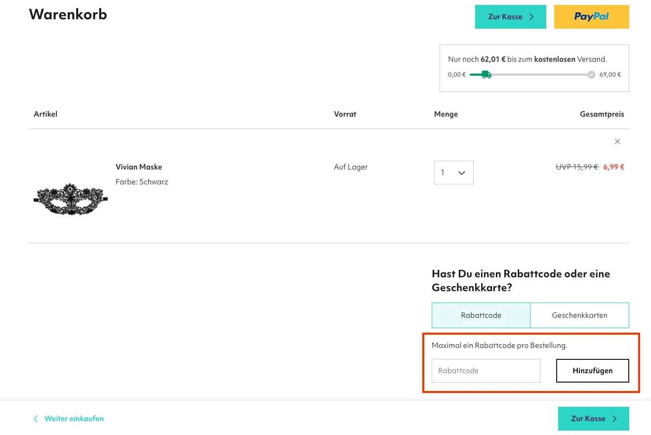 So verwendest du die Gutscheincodes - Amorelie
