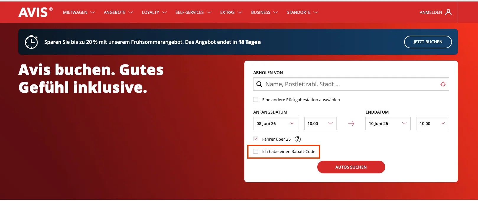 So verwendest du die Gutscheincodes - AVIS