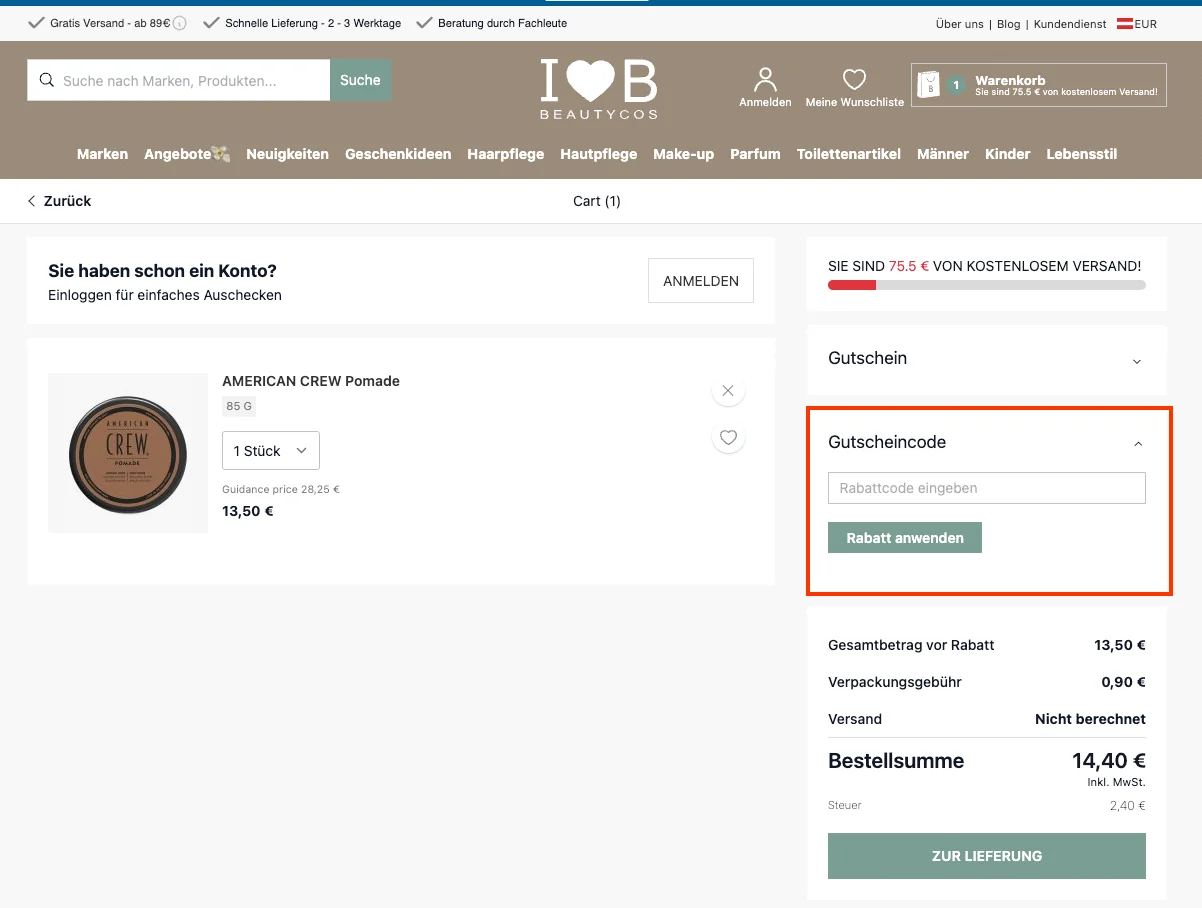 So verwendest du die Gutscheincodes - Beautycos