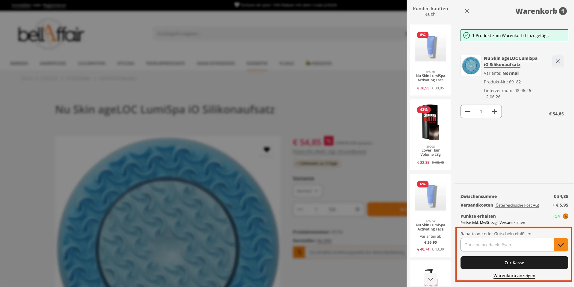 So verwendest du die Gutscheincodes - Bellaffair