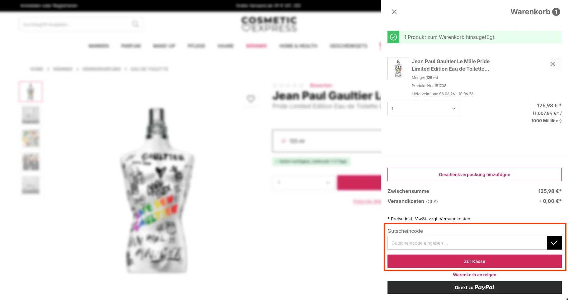 So verwendest du die Gutscheincodes - Cosmeticexpress