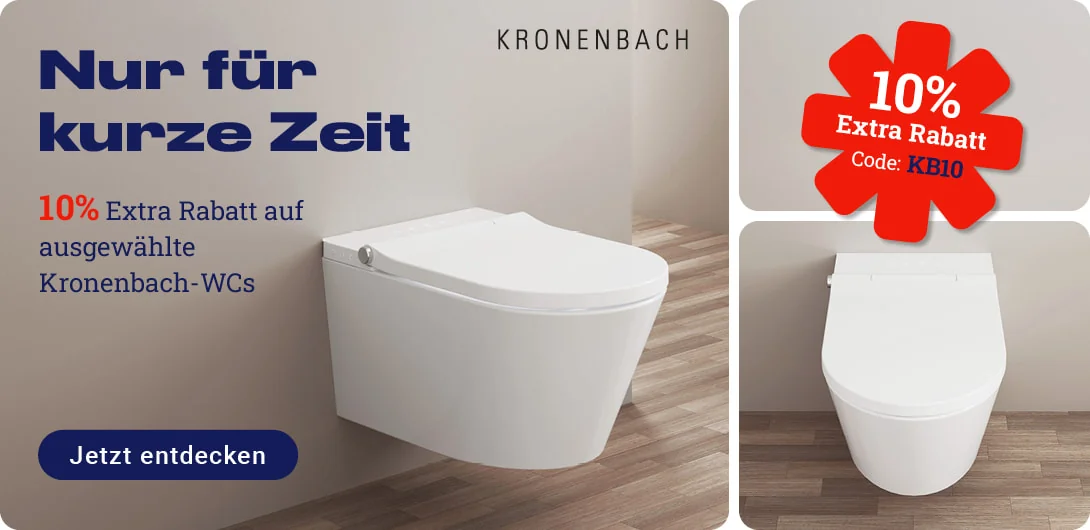 Nachweis des Gutscheins - Megabad - Megabad Gutschein: [[10% extra Rabatt]] auf ausgewählte Kronenbach-WCs