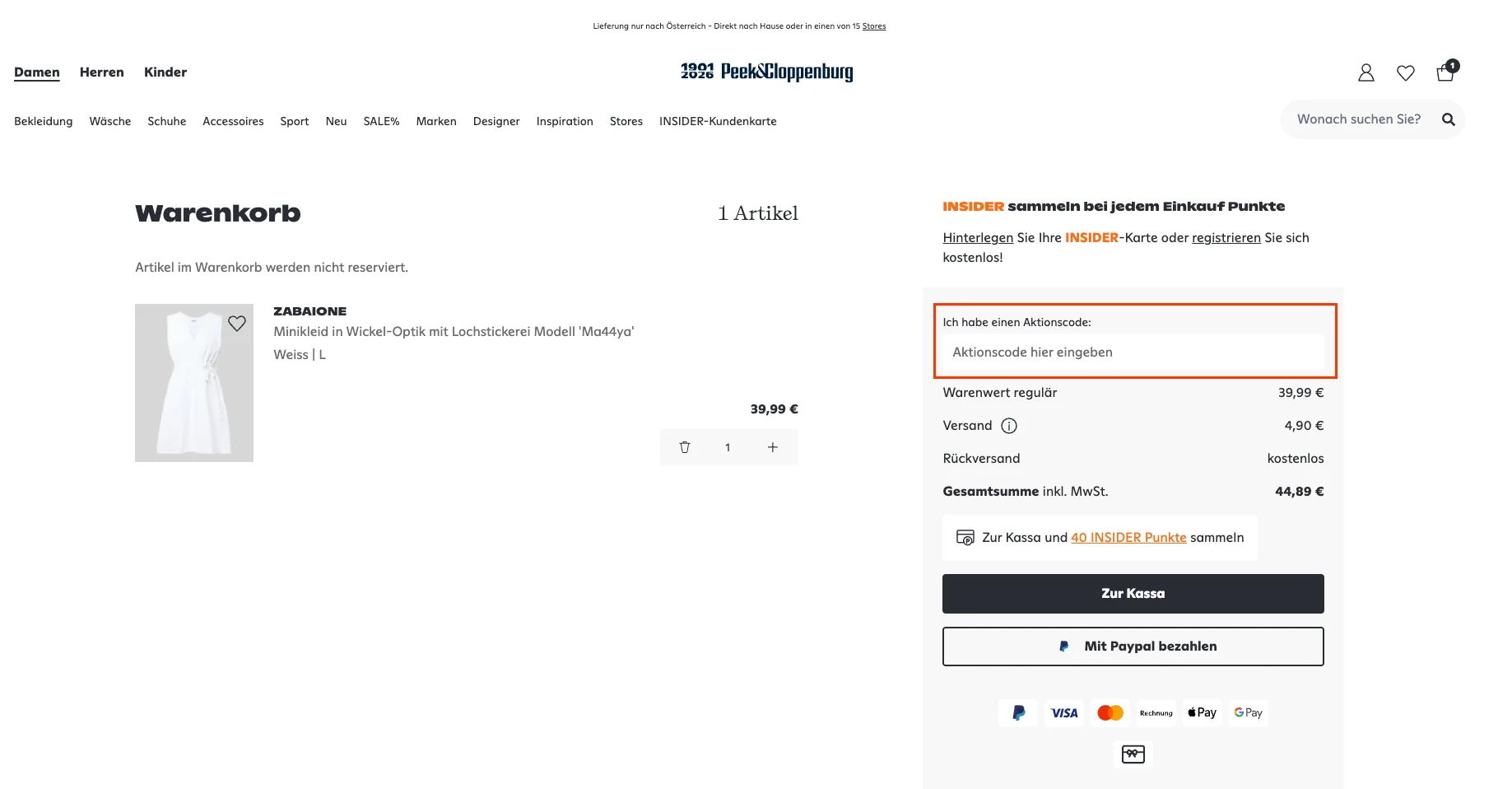 So verwendest du die Gutscheincodes - Peek und Cloppenburg