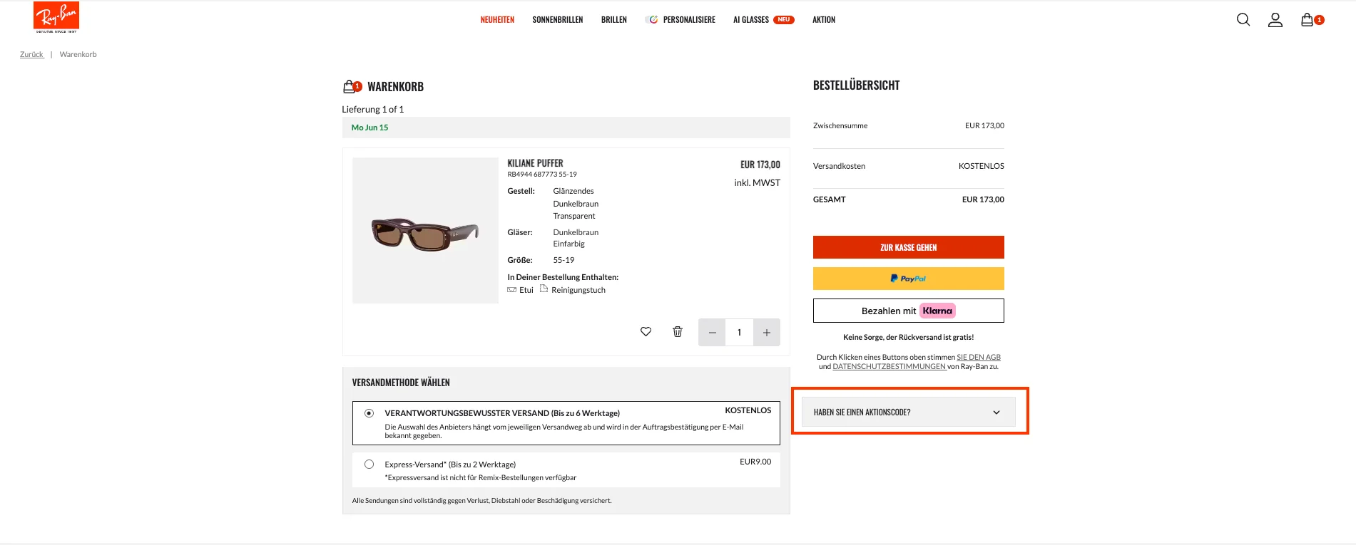 So verwendest du die Gutscheincodes - Ray-Ban