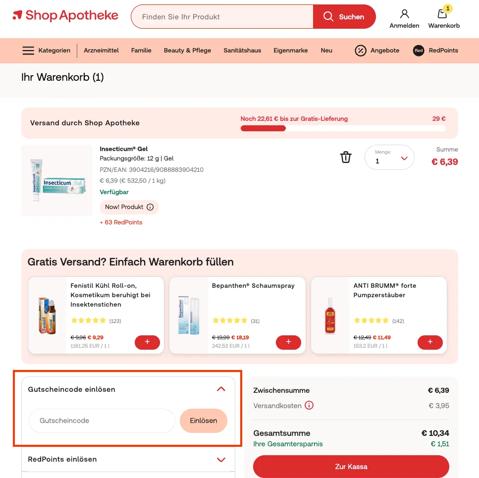 So verwendest du die Gutscheincodes - Shop Apotheke