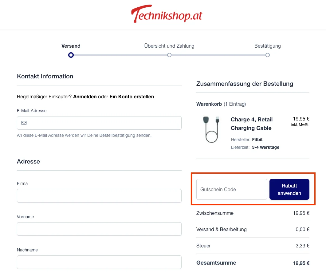 So verwendest du die Gutscheincodes - Technikshop