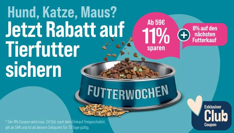Nachweis des Gutscheins - ZooRoyal - ZooRoyal gutschein: [[8% Rabatt]] auf nächsten Futterkauf ab 59€